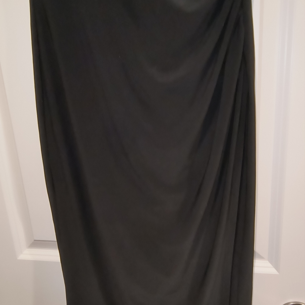 Lauren Ralph Lauren Beautiful Classic Jet Black Draped Dress (Size 6) - Picture 8 of 11